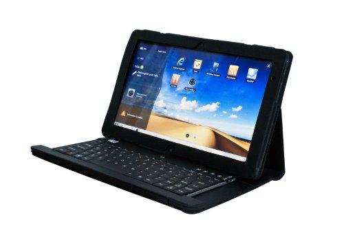 Adesso Compagno 3S - Bluetooth 3.0 Keyboard with Carrying Case for Samsung Slate XE700T1A (WKB-1000SB)
