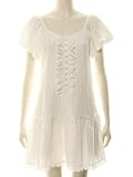 LAISSE PASSE フローラル<strong>カーテン</strong>レースワンピ / レッセパッセ : 半袖ワンピ