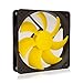 SilenX EFX-12-12 PC Housing Fan Fan, Cooler & Radiator Fan, Radiator refoidisseurs (PC Housing Fan, 12dB, 1.08 W, Yellow, 8 – 12)