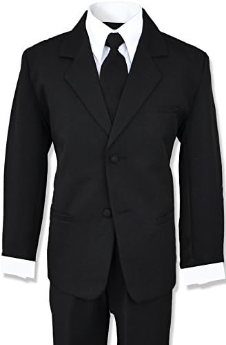 Black Suit with a Tie Outfit for Big Boys
