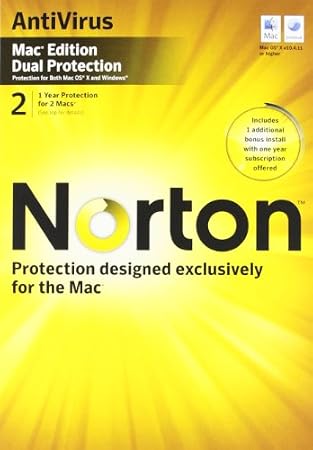 Norton Antivirus Dual Protection 2011 - 1 User 2 MAC (Mac)