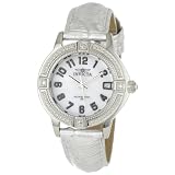 Invicta Womens 1034 Wildflower Silver Leather 