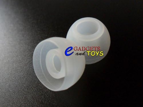 3 Pair Clear Medium Replacement Silicone Ear Tips for JVC 9mm In-Ear Earphones