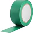 ProTapes Pro 50 Premium Vinyl Safety Marking and Dance Floor Splicing Tape, 6 mils Thick, 36 yds Length x 1" Width, Green (Pack of 1)
