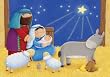 Advent Calendar - Baby Jesus in a Manger Advent Calendar - Baby Jesus in a Manger