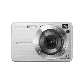 Sony CyberShot W110 Digital Camera - Silver (7.2MP, 4x Optical Zoom) 2.5" LCD