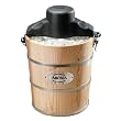 Aroma AIC-204EM 4-Quart Wood Barrel Ice Cream Maker, Natural Wood