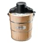 Aroma AIC-204EM 4-Quart Wood-Barrel Ice-Cream Maker, Natural Wood