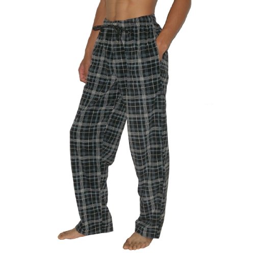 Mens Joe Boxer Polyester Thermal Sleepwear / Pajama Pants - Black & White (Size: S)