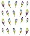3D Feather Nail Art Tips Nail Decal Stickers