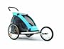 Croozer 737 Single Child Bicycle Trailer (Blue/Grey/Black)