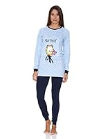 Gisela Pijama Camiseta Y Leggins (Azul)