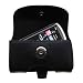 Horizontal Black Leather Case for the RCA MC4204 OPAL Digital Media Player with both a belt clip and loop option - a Gomadic design