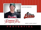 2007 TRISTAR Prospects Plus Protential # CK Clayton Kershaw - Los Angeles Dodgers ( Great Lakes Loons ) - (Rookie Prospect) - Minor League Baseball Card Shipped in a Protective Display Case!
