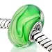 Pugster Green White Ice Cream Pattern 925 Sterling Silver Gift Jewelry Glass Beads Fits Pandora Cham