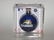 BUFFALO SABRES (2 5/8" In Diameter) Glass Logo CHRISTMAS ORNAMENT