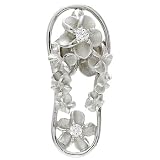 CZ Hawaiian Sandal Pendant