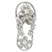CZ Hawaiian Sandal Pendant