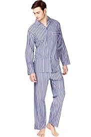 Pure Cotton Textured Striped Pyjamas
