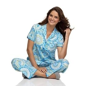 Buy Charter Club Colors of India Cropped Pant Two-Piece Pajama Set by Charter Club