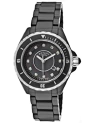 Rotary Womens CATKILL4 Black Mother of Pearl Watch