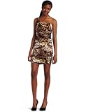 XOXO Juniors Animal Print One Shoulder Dress, Khaki, 1/2