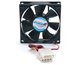 80x25mm Dual Ball Bearing Computer Case Fan W/ Lp4 Connector