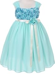 Lace-Up Chiffon Tea Length  Dress With a Sash 