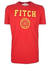 Abercrombie & Fitch Mens T-Shirt Varsity Red