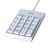 バッファローコクヨサプライ BUFFALO USB2.0Hub付テンキーボード USB接続 ホワイト BTKU2H01WHA