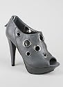 Peep Toe Grommet Bootie