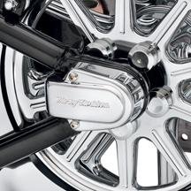 H-D Script Swingarm Axle Cover Kit 41575-08