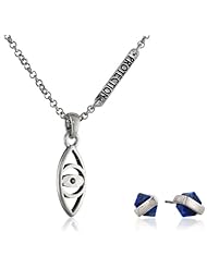 Lucky Brand "Sp14 Project X Protection" Evil Eye Pendant Necklace and Stud Jewelry Set