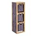 Verticle Storage Bin With Canvas &amp; Denim