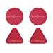 2 Triangle, 2 Round Air Red Table Hockey Pucks