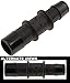 APDTY 58191 Heater Hose Connectors - 5/8 In. X 3/4 In. Connector - Plastic