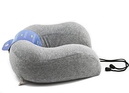 Premium Luxury Memory Foam Neck Pillow provides unique comfort and support. This lightweight neck pillow for travel has a plush velour cover, your satisfaction 100% guaranteed!