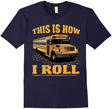 Men's Bus Driver Shirt - This Is How A School Bus Driver Rolls  XL Navy