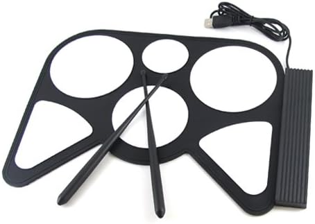 Roll Up TO-GO ELECTRONIC Digital USB Drum 6 Playing Pads DrumStick Percussion For Computer Laptop PC