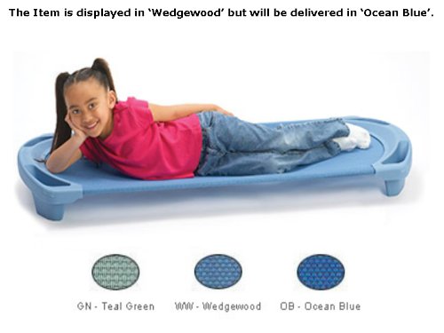 ANGELS REST TODDLER COT-4 SPACELINE COTS - Ocean Blue