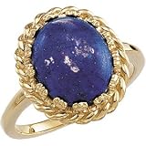 PRE-HOLIDAY SALE!!! 10% OFF 14K Yellow Gold Lapis Lazuli Ring
