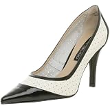 Bandolino Women's Tiff Spectator Pump,Ivory/ Black,9.5 M