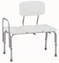 Bathtub transfer Bench/Bath Chair With Back, Wide Seat, Adjustable Seat Height, Sure Gripped Legs, Lightweight, Durable, Rust-Resistant Shower Bench
