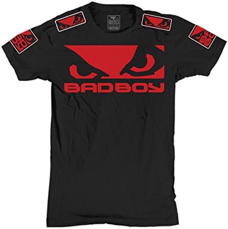 Bad Boy Men's Neon Walkout Tee MMA Large Black/Red