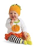 Mud Pie Baby Girls Little Pumpkin Tunic, Skirt, and Tights Outfit