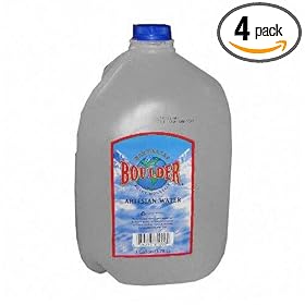 Water, 1 Gallon, Flat Cap by Custom Logistics
