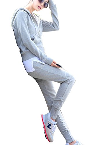 人気　運動　着心地OK スエット上下セット　おしゃれデザイン　足首締まる　マラソン　フード付き　グレー限定　春秋　選べる3サイズ：M L XL　『限定・巾着袋付き』