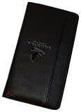NFL Atlanta Falcons Debossed Black Leather Travel Doc Carrier