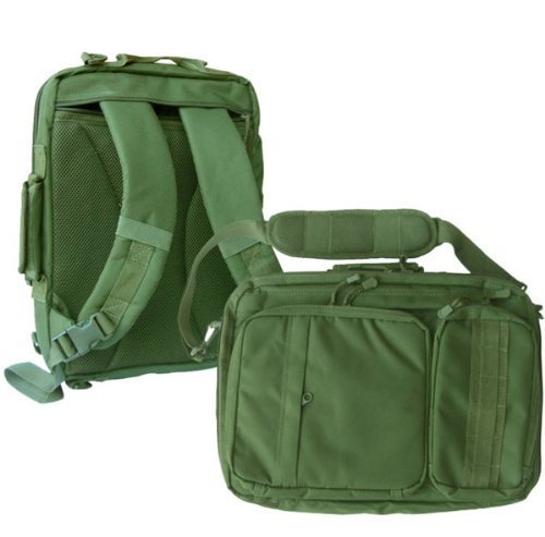 Notebook Laptop Backpack Shoulder Briefcase--OD GREEN