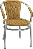 7024 Outdoor Aluminum Chair w/ Green Black or Honey Rattan